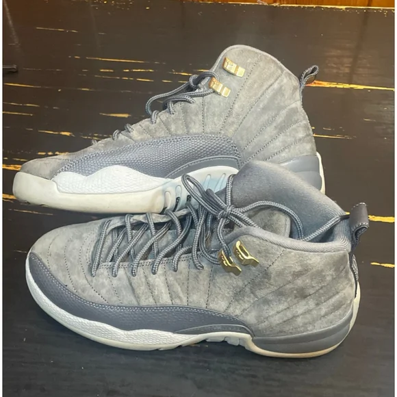Youth men’s Air Jordan 12 Retro “Dark Grey”Sneakers Size 7Y or 7 men’s - Picture 2 of 12